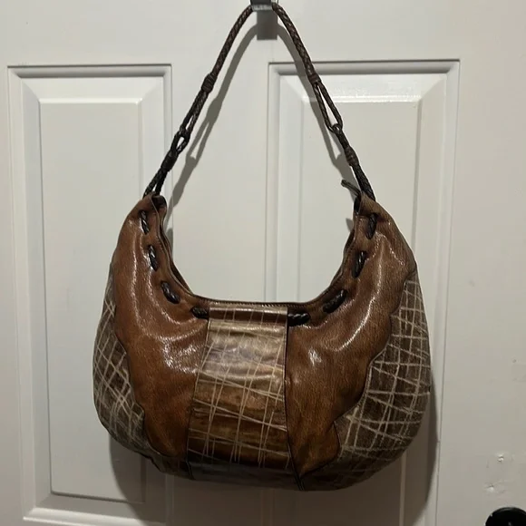 Sondra Roberts Vintage Leather Hobo Bag - Picture 1 of 15